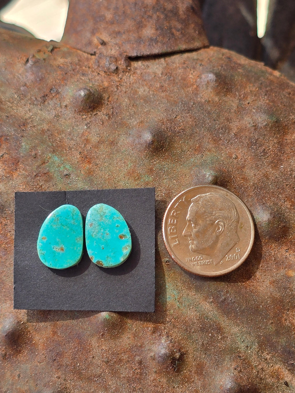 Turquoise Cabochon Matched Pair