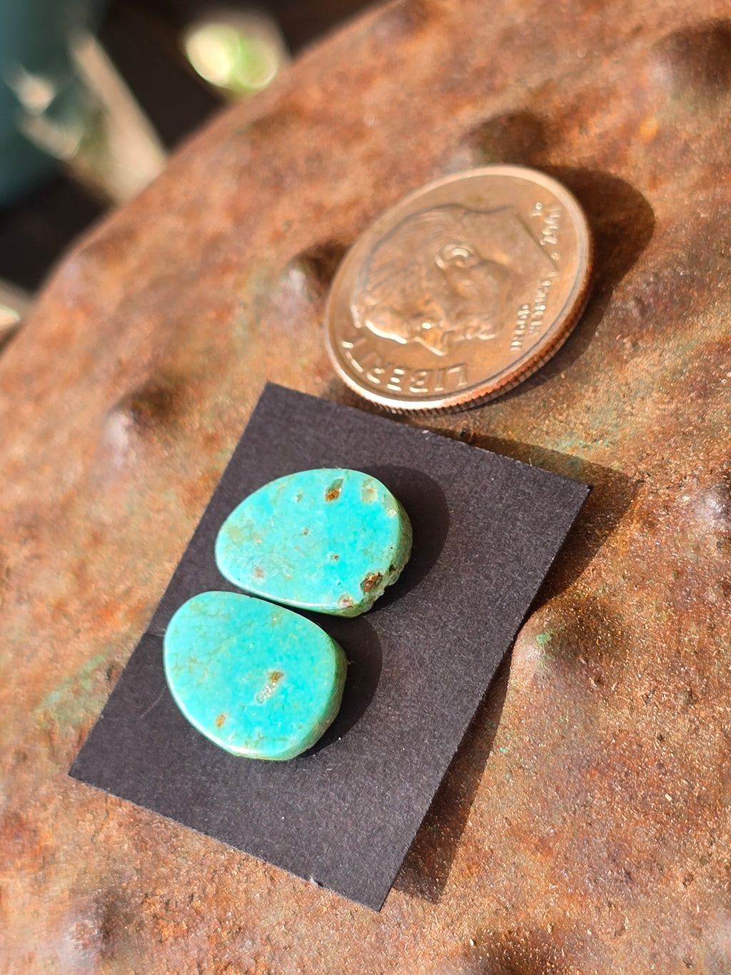 Turquoise Cabochon Matched Pair