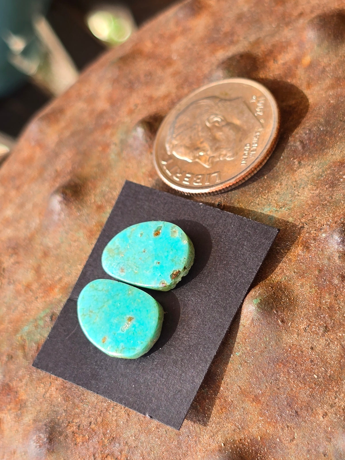 Turquoise Cabochon Matched Pair